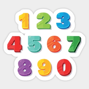 NumberBlocks Sticker